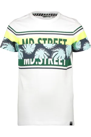 Moodstreet Jongens T-shirt met print op de borst en mouw -