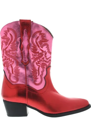 DWRS Dames Enkellaars Brady Pink/red