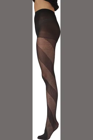 Pretty Polly Panty - Fashion - Spiral Stripe - One Size - 36/42