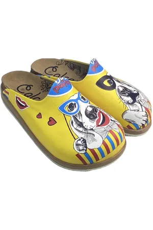 Goby Clogs met Dog Party Ontwerp ??? Handgemaakt ??? Hoge Kwaliteit ???