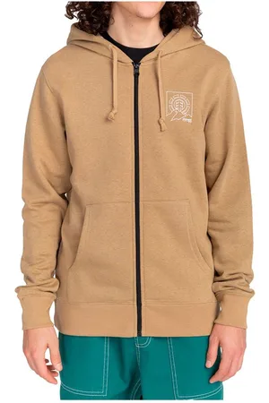 Element Ursa Sweatshirt Met Volledige Rits Mannen Khaki