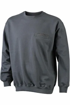 James & Nicholson James and Nicholson Heren Ronde Zak Sweatshirt