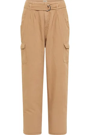 Mustang Belted Cargo dames broek met hennep - W28 / L32