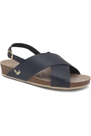 Suecos Dahlia sandalen dames maat 36 - navy - vermoeide voeten - voetboogondersteuning - antislip zool - antibacteriële binnenzool - demping - sleehak