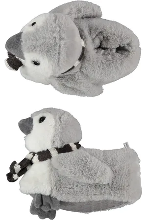 Apollo Kinder dieren pantoffels/sloffen pinguin maat 31-32