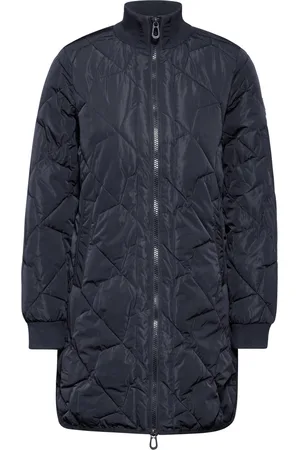 CECIL Long Blouson Coat - Dames Jas - Navy Blue - maat M