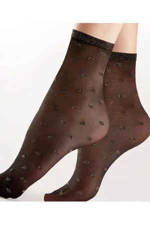 Pretty Polly Sokje - Fashion - Sparkly - Spot Net - Dames Enkelsokje - One Size