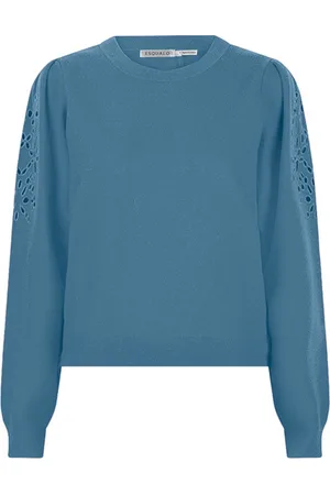 Esqualo Sweater F23-07519 - embroidery Petrol