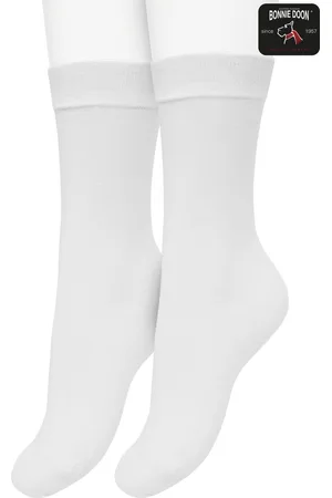 Bonnie Doon Basic Sokken Kinderen Wit maat 19/22 - 2 paar - Unisex - Jongens en Meisjes - Basis Katoenen Sok - Kids - Gladde Naden - Brede Boord - Perfecte Pasvorm - 2-pack - Multipack - Effen - - OL7334012.103