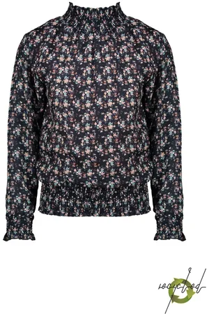 NoNo Meisjes blouse - Tipi - Marine blauw