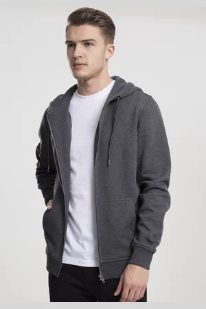 Urban classics Basic Vest met capuchon - S