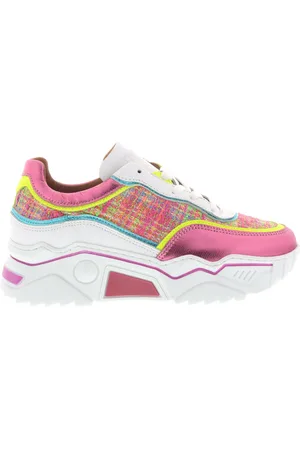 DWRS Dames Sneakers Moon Pink Yellow