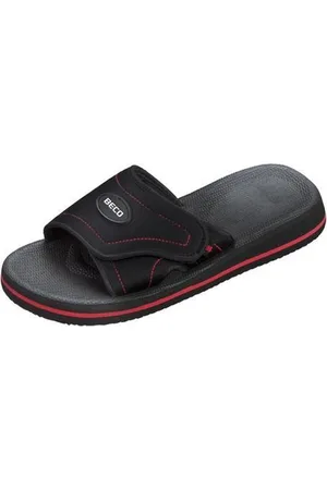 Beco Badslippers Met Klittenband Unisex /rood