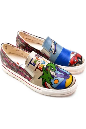 Goby Time To Travel - Ballerinas - Sneakers - Hoge kwaliteit - Handmade - Meisjesprint
