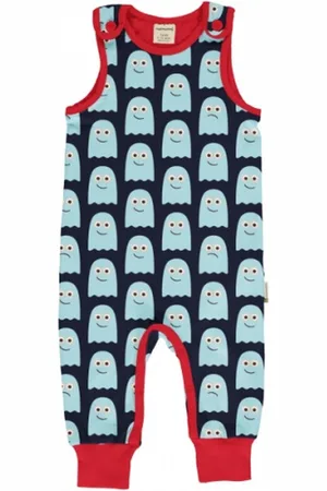 Maxomorra Playsuit SPOOKY GHOST 74/80