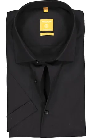 Redmond Modern fit overhemd - korte mouw - - Strijkvriendelijk - Boordmaat: 39 - 40
