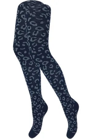 Merkloos Kindermaillot - Panterprint - Marine-Grijs