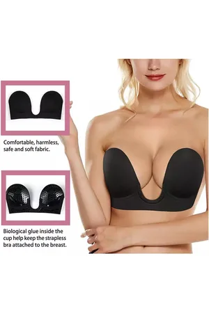 Merkloos Onzichtbare Zelfklevende Straploze Plak Beha - Herbruikbaar - Rugloze BH - Borst lift - Pushup Invisible BRA