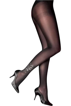 Pretty Polly Embellished Detail 80 grote maat panty - 46/48