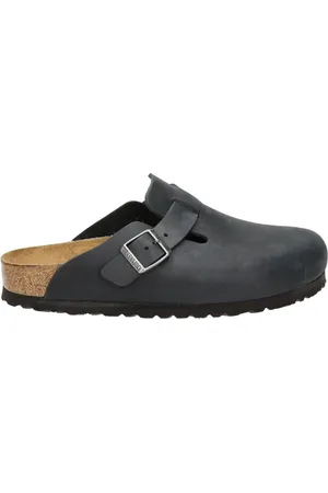 Birkenstock Boston narrow Fettleder Oiled Leather Unisex Clogs - Zwart