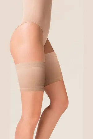 Gabriella Gladde Satijnen Dijenband 15 cm breed, maat 7/8 ( 3XL/4XL), 76-82 cm
