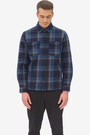 Nowadays Brushed Check Overshirt Heren