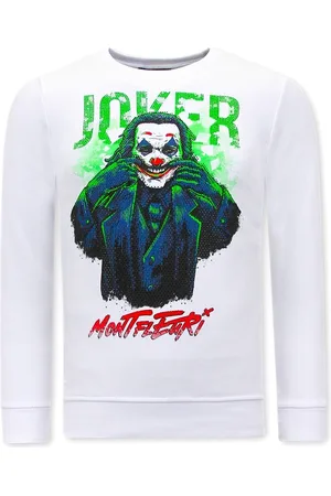 TONY BACKER Heren Sweater met Print - Joker - 3762