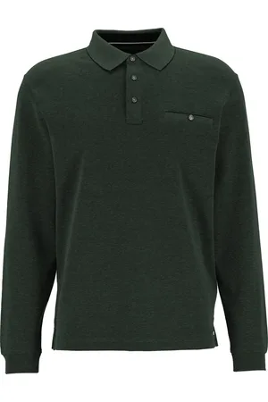 Casa Moda Polo LS Donkergroen