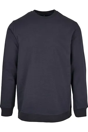 Build Your Brand Basic Crewneck Sweater met ronde hals Navy - 3XL
