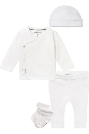 Noppies Kledingset - - Unisex - 4delig - Broek Humpie - Overslagshirt Little - Muts Marjolein - 1 paar sokjes