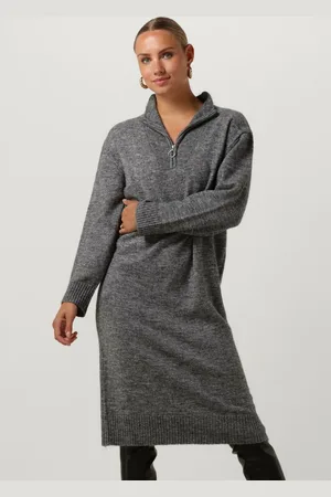 Object Object Objminna L/s Zip Knit Dress Noos Jurken Dames - Rok - Jurk -