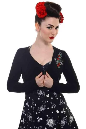 Banned Retro ANCHOR Bolero - S
