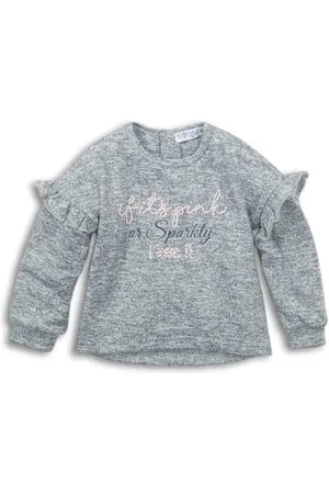 Dirkje Sweater - Grey melee - Meisjes