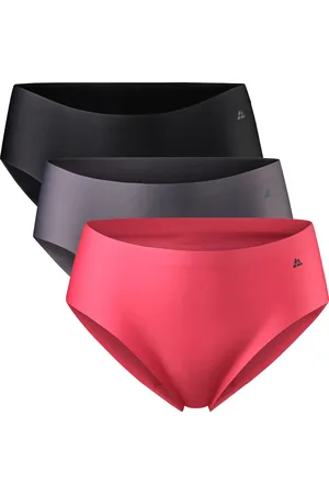 DANISH ENDURANCE Naadloze Hipsters voor Dames- Sporten & Iedere dag- 3-pack- Veelkleurig (Zwart, Grijs, Roze)