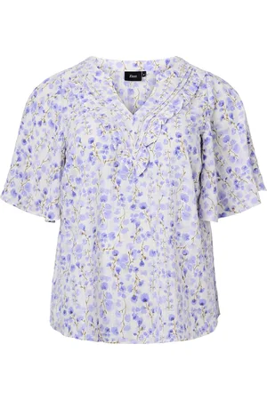 Zizzi MYARA, 1/2, BLOUSE Dames Blouse - White