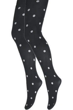 Merkloos Panty - Meisjes - Stippen - /Wit