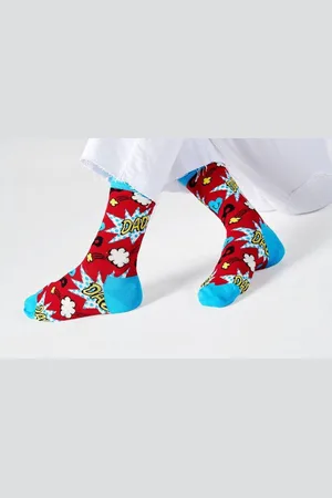 Happy Socks Vaderdag Sokken Dad Blauw