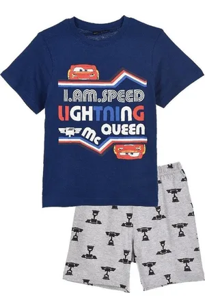 Disney Cars 3 pyjama korte mouw - - grijs - maat 128 / 8 jaar