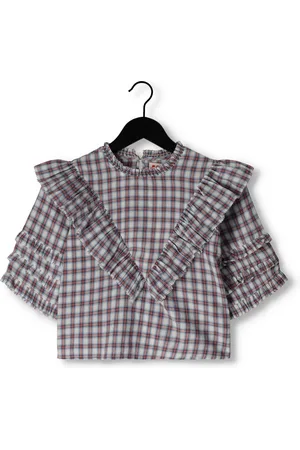 AO76 Gine Check Shirt Tops & T-shirts Meisjes - Shirt -