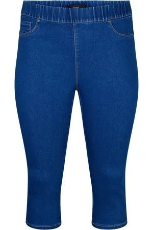 Zizzi JTALIA KNICKERS Dames Jeans - Blue