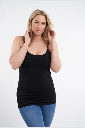 MS Mode Top 2-pack katoenen tops met spaghettibandjes