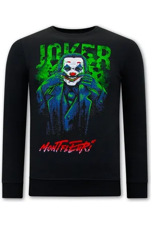 TONY BACKER Heren Sweater met Print - Joker - 3762