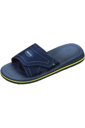 Beco Badslippers Met Klittenband Unisex /geel