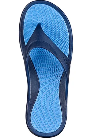 Beco Heren teenslippers - donkerblauw/lichtblauw - maat 43