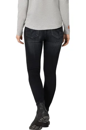 Timezone Dames Jeans Broeken TIGHT ALEENATZ skinny Fit Grijs 26W / 32L Volwassenen