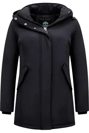 Matogla Dames Winterjas Parka - Gewatteerde Jas Dames - Dames jassen - Slim Fit - 0681 - Zwarte Jas