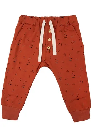 Little Indians Pants Fireworks Picante - Joggingbroek - Rood/Zwart - Unisex