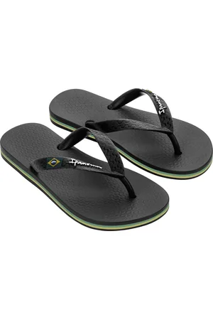 Ipanema Classic Brasil Kids Unisex Junior Slippers - Black