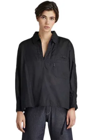 G-Star Bowling Polo Shirt Met Lange Mouwen Zwart L Vrouw