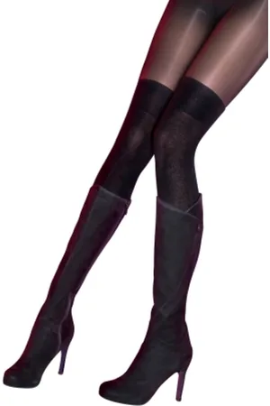 Pretty Polly Panty - Secret Socks - Laars - Laars Panty - Over de Knie Panty - Over the Knee - 20 Den. - 40 Den. - S/M - 34/40